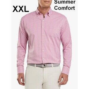WN Men's XXL Peter Millar Crown Sport Men’s Humphrey Performance Sport Shirt EUC